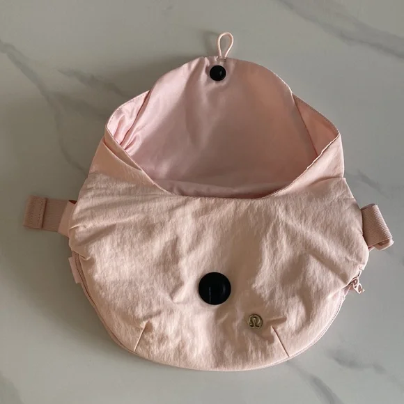 Lululemon Light Pink Curved Crossbody Bag